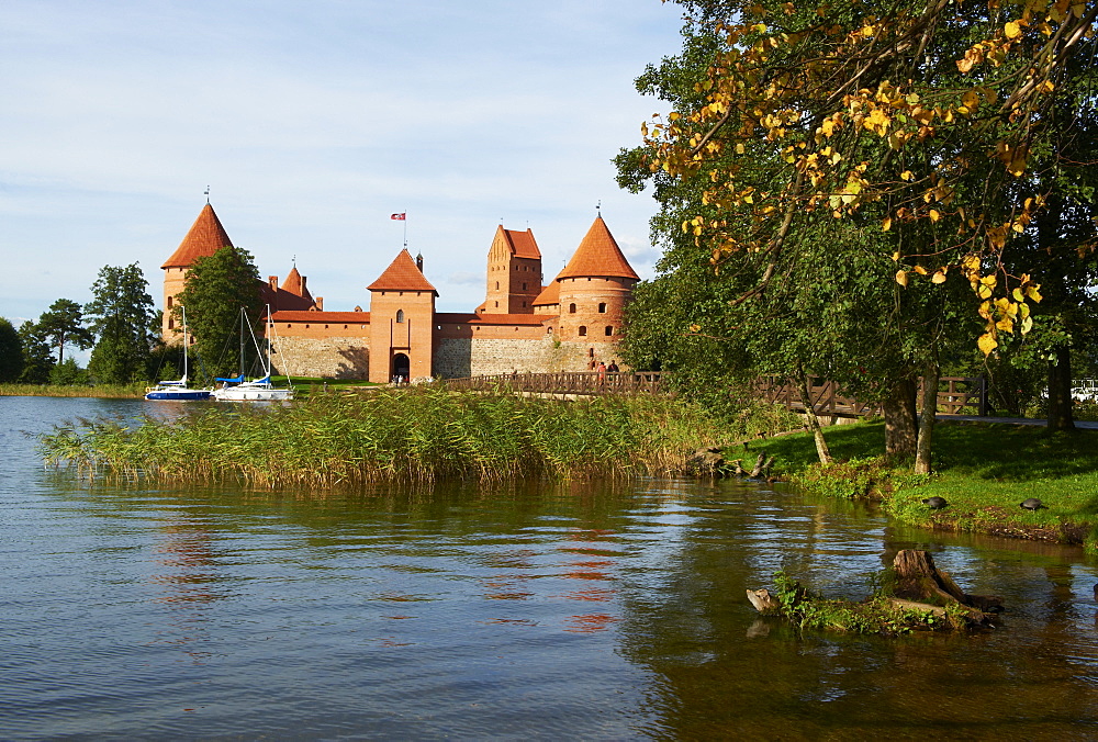 Island Castle of Trakai near Vilnius, Lithuania, Europe 