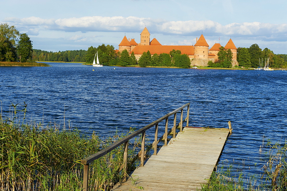 Island Castle of Trakai near Vilnius, Lithuania, Europe 