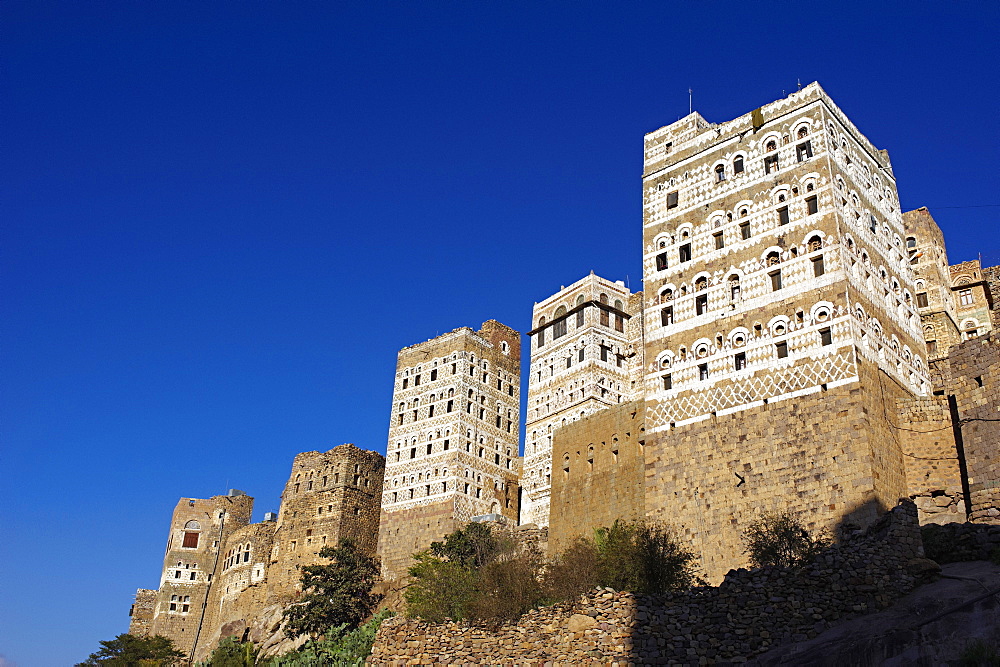 Al Hajjarah village, Djebel Haraz, Yemen, Middle East 