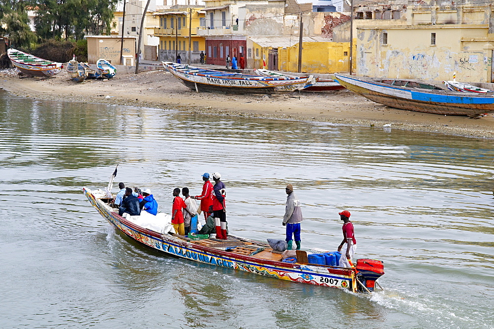 Senegal River, City of Saint Louis, UNESCO World Heritage Site, Senegal, West Africa, Africa