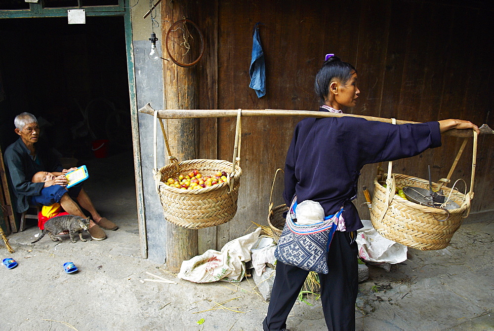 Dong village of Zhaoxing, Guizhou Province, China, Asia