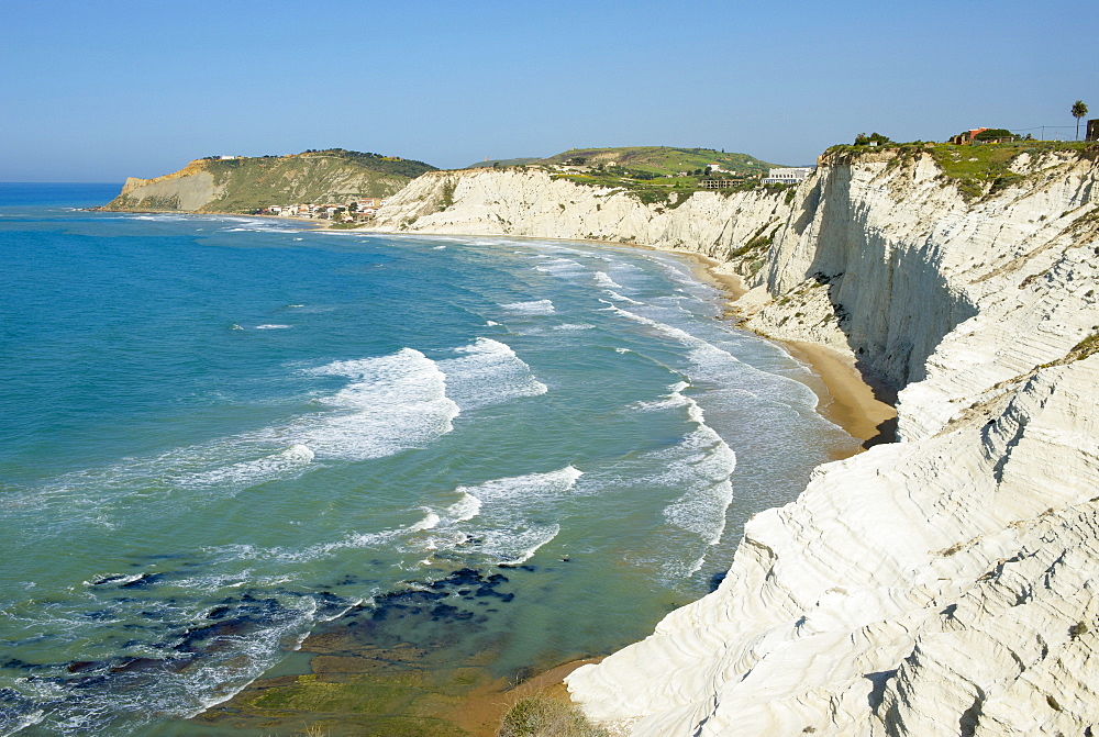 Scala dei Turchi, rocky shore beetwen Capo Rossello and Porto Empedocle, Realmonte, Agrigento District, Sicily, Italy, Mediterranean, Europe 