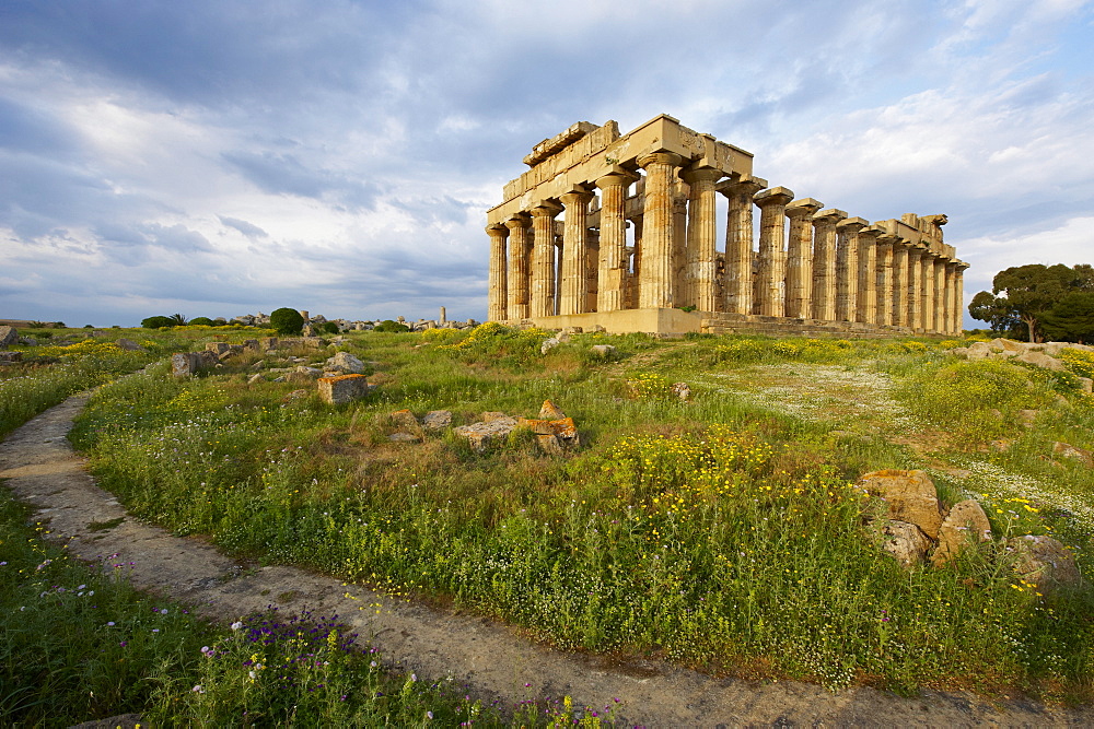 Temple E, Selinunte, Trapani District, Sicily, Italy, Europe 