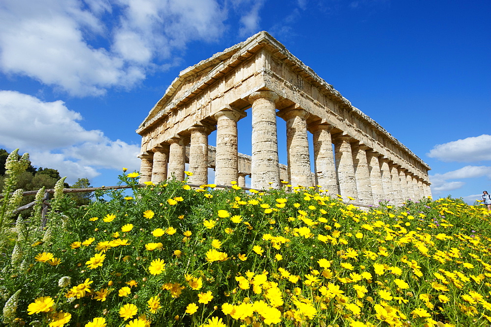 Greek temple, Segesta, Trapani District, Sicily, Italy, Europe 