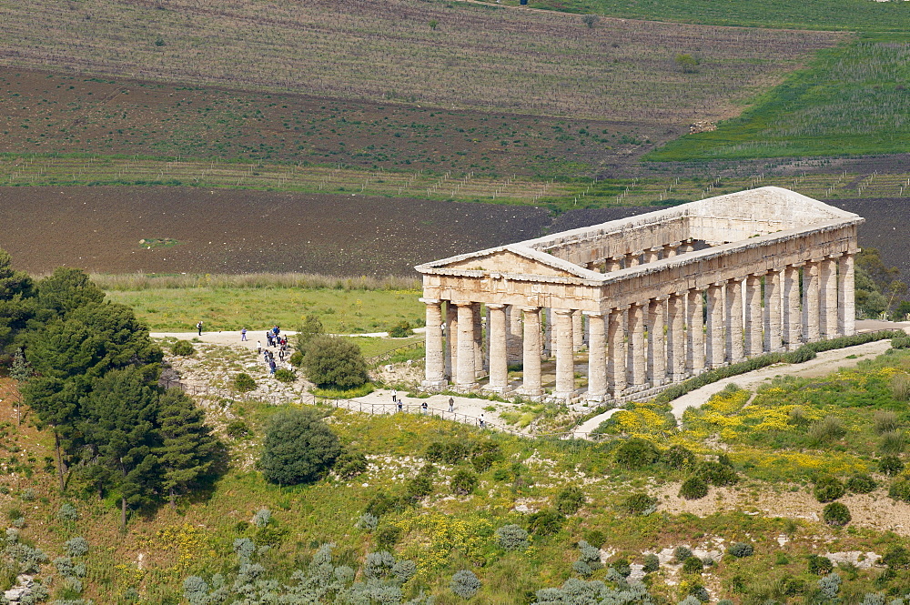 Greek temple, Segesta, Trapani District, Sicily, Italy, Europe 