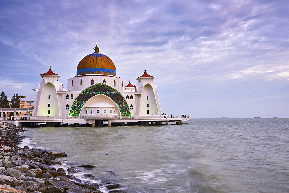 Selat Melaka Mosque, Malacca, Malacca State, Malaysia, Southeast Asia, Asia