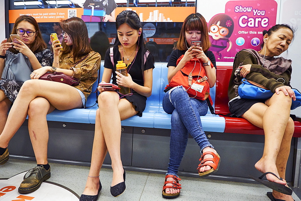 Metro passengers, Singapore, Southeast Asia, Asia