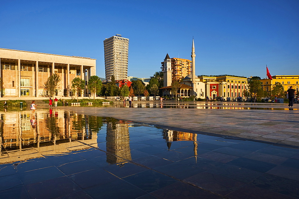 Skanderbeg Square, Tirana, Albania, Europe