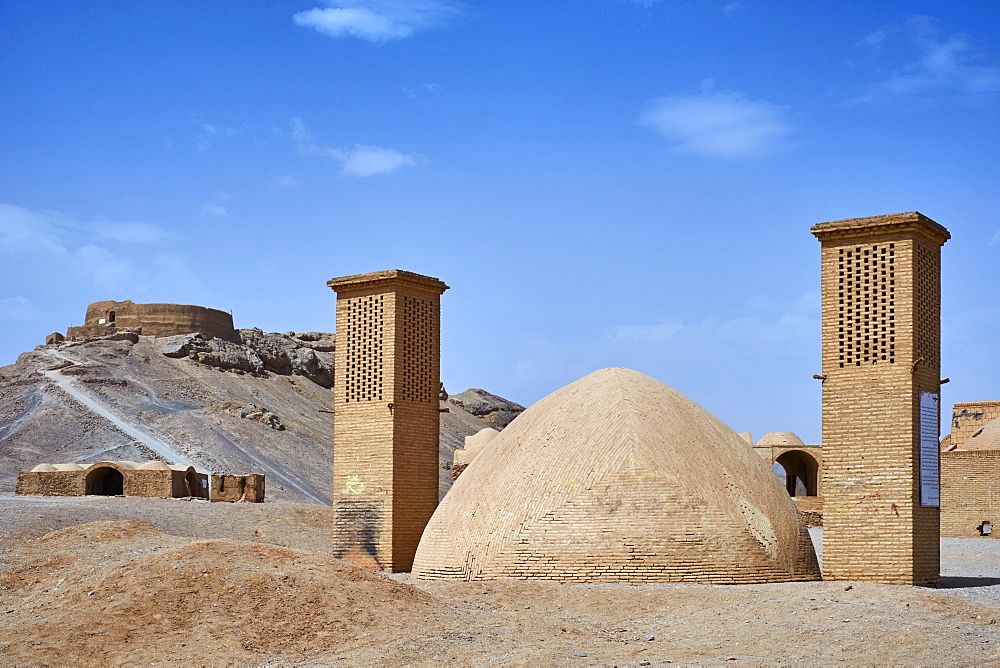 Towers of Silence, Zoroastrian site, Yazd, Yazd Province, Iran, Middle East