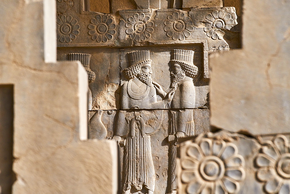 Procession of the tributaries, Persepolis, UNESCO World Heritage Site, Fars Province, Iran, Middle East