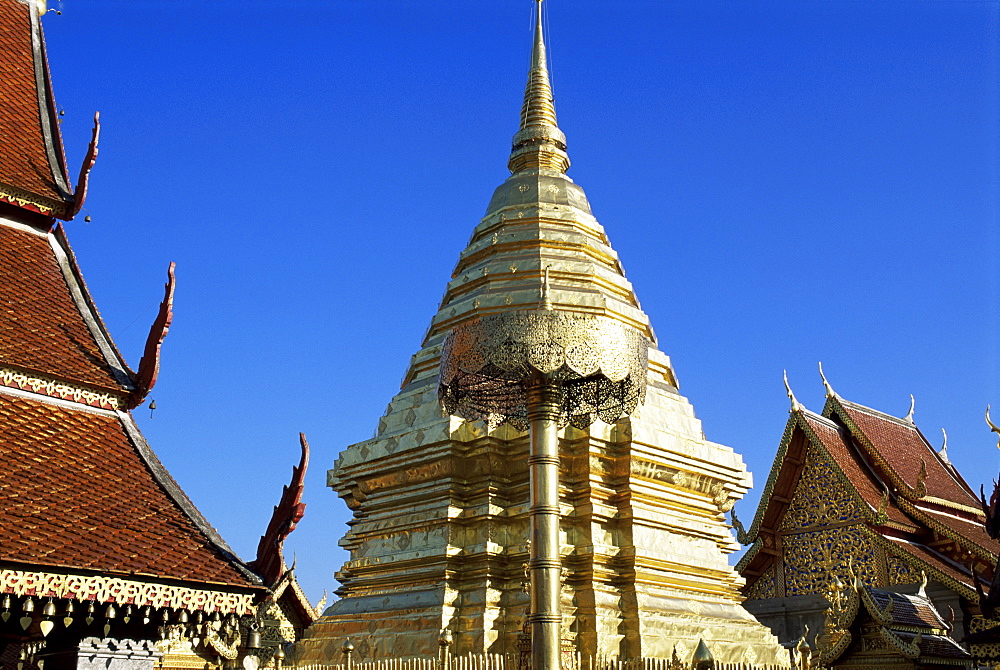 Wat Phra That Doi Suthep, near Chiang Mai, Thailand, Southeast Asia, Asia