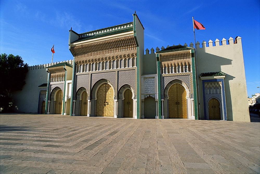 Royal Palace, Fes el Jedid, Fez, Morocco, North Africa, Africa