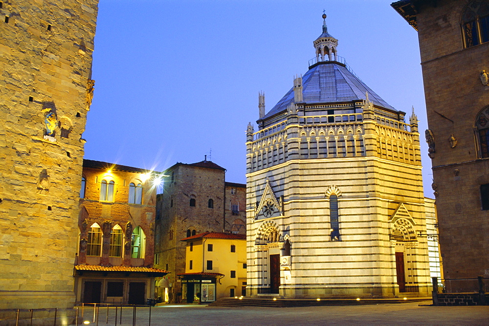 San Giovanni Baptistry, Piazza del Duomo, Pistoia, Tuscany, Italy 