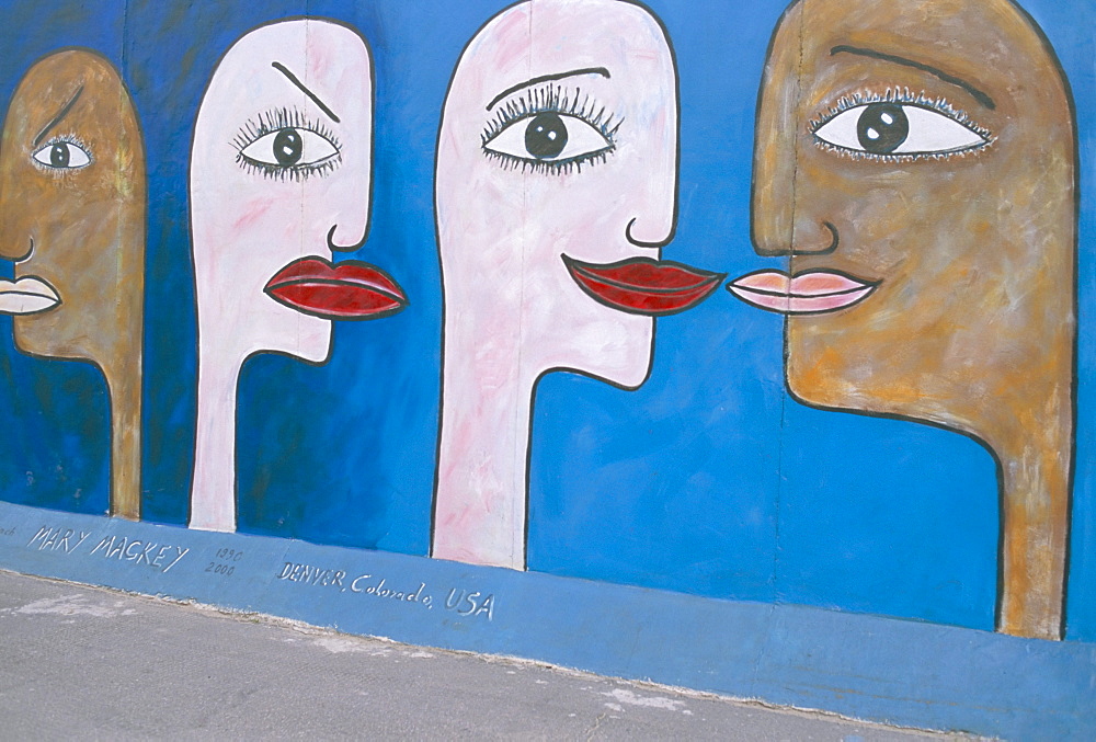 East Side Gallery, Berlin Wall, Berlin, Germany, Europe