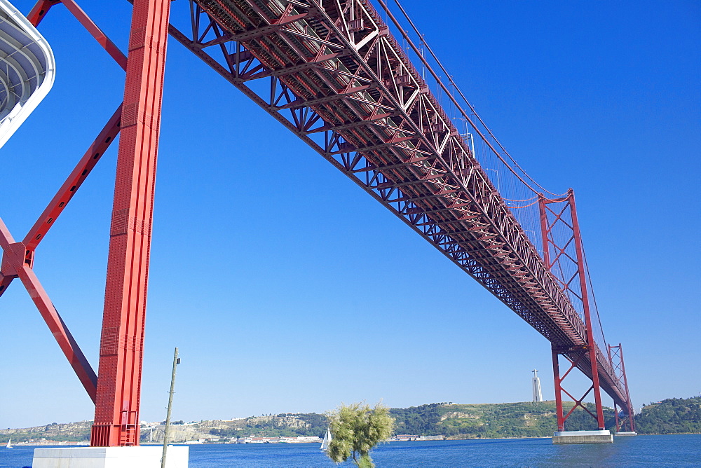 25th April bridge over the Tagus river, Lisbon, Portugal, Europe