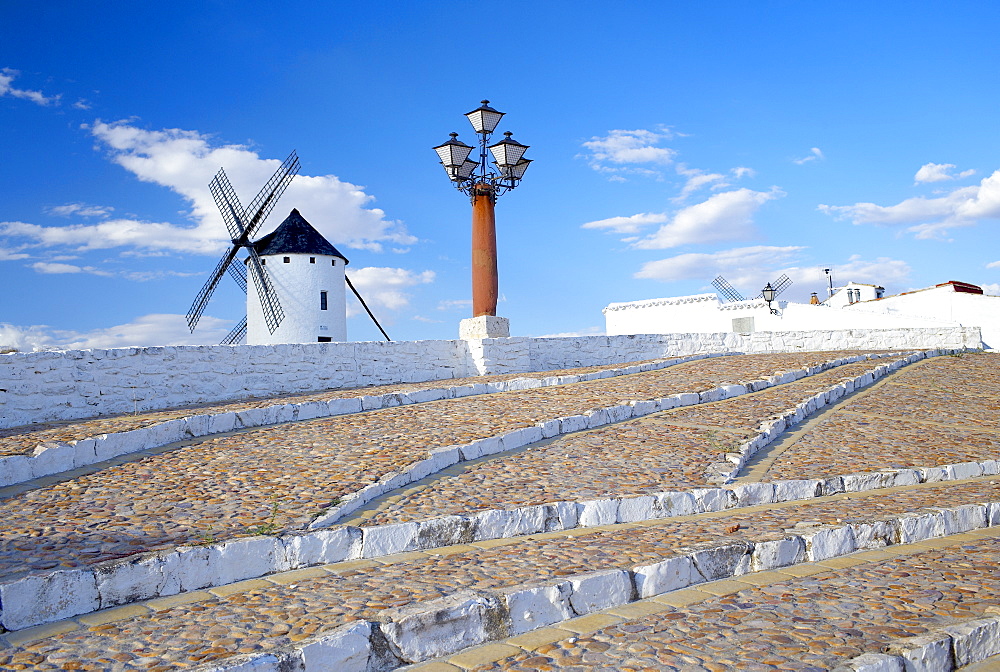 Old traditional windmills, Campo de Criptana, Castilla la Mancha, Spain, Europe