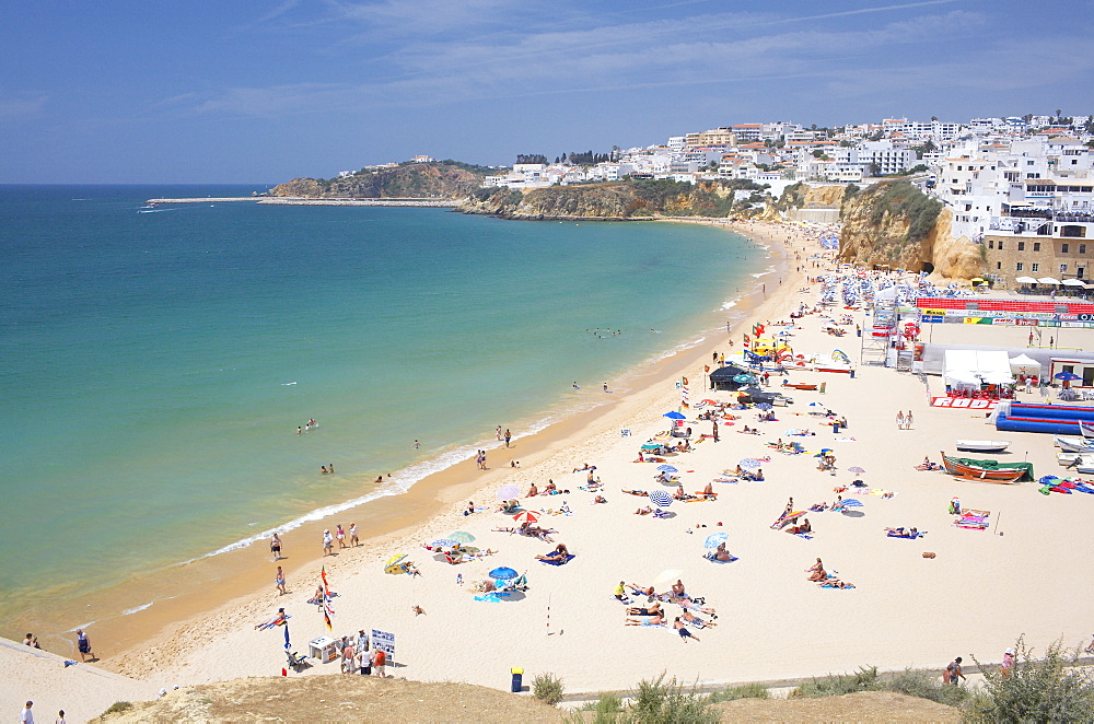 Albufeira beach and village, Algarve, Portugal, Europe