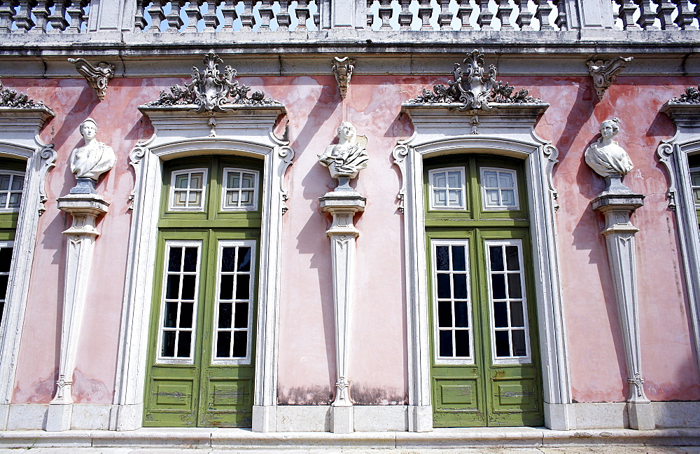 The Queluz Palace, once the summer residence of the Braganza Kings, Queluz, near Lisbon, Portugal, Europe