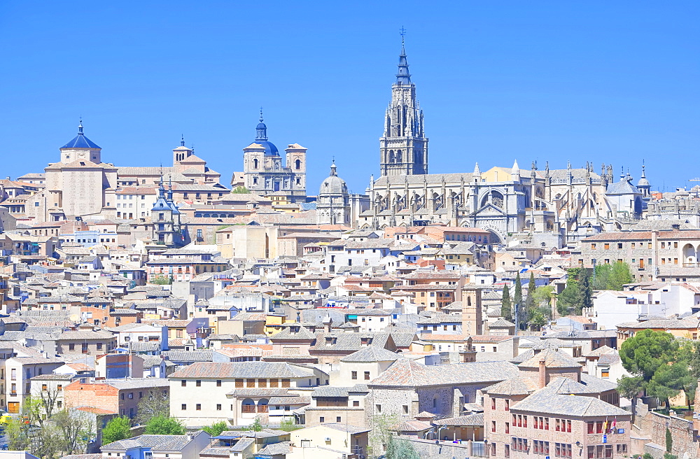 Toledo cityscape, Toledo, UNESCO World Heritage Site, Castilla La Mancha, Spain, Europe