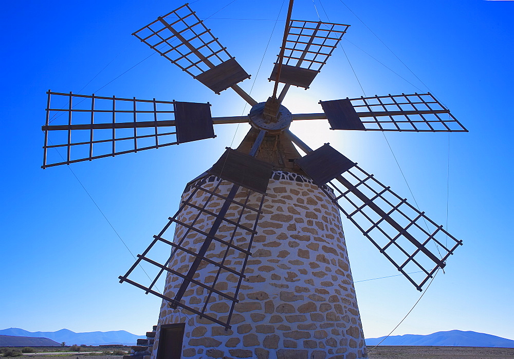 Old windmill, Tefia, Fuerteventura, Canary Islands, Spain, Europe