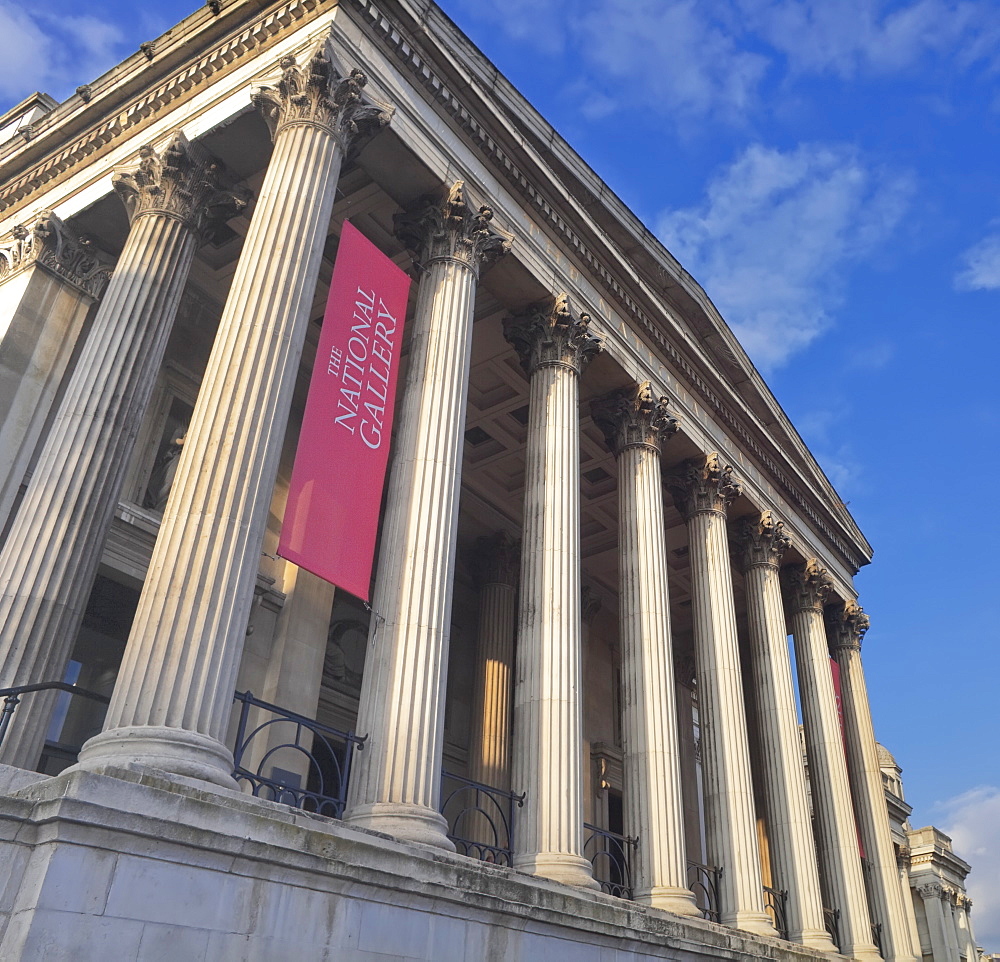 National Gallery, Trafalgar Square, London, England, United Kingdom, Europe