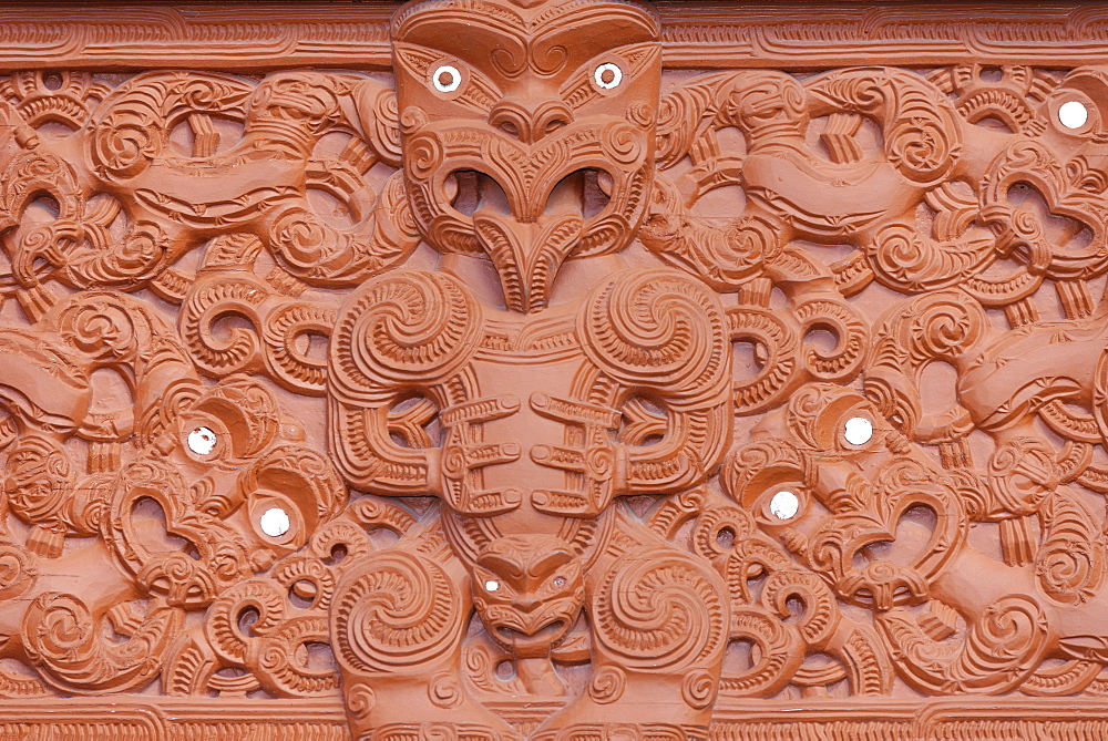 Carvings, Te Puia, Rotorua, North Island, New Zealand, Pacific