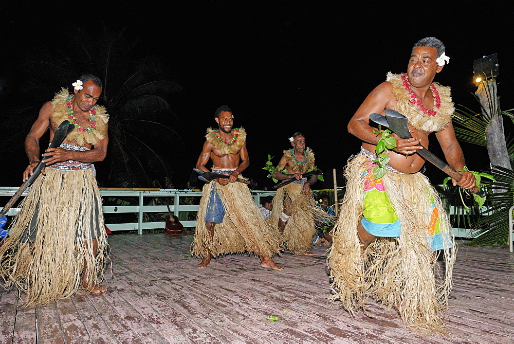 Kava ceremony, Wayaseva island, Yasawa Island group, Fiji, South Pacific islands, Pacific