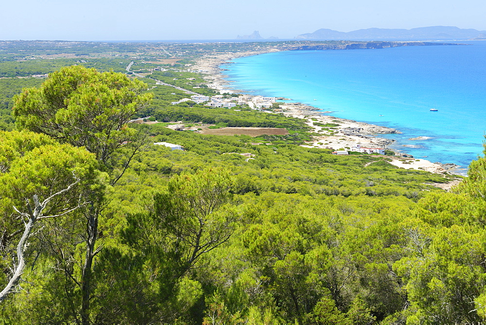 Formentera Island, top view, Balearic Islands, Spain, Mediterranean, Europe 