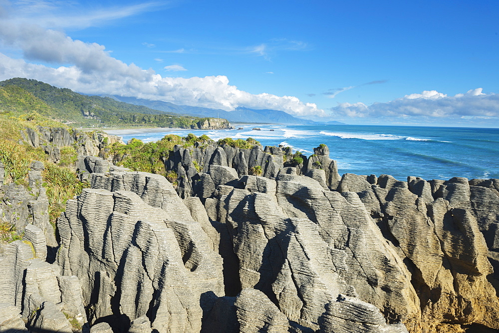 Pancake Rocks, Punakaiki, Paparoa National Park, West Coast, South Island, New Zealand, Pacific