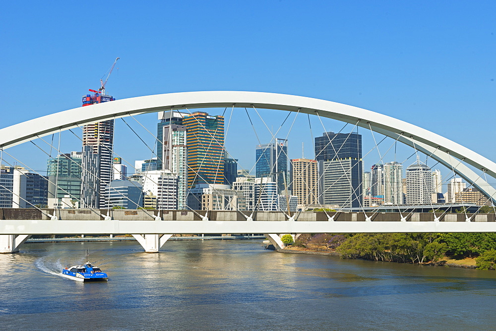 Kurilpa Bridge in Brisbane, Queensland, Australia, Pacific