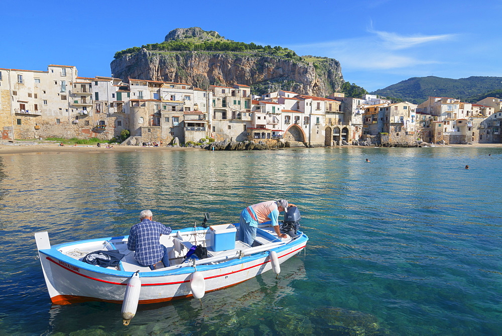 Old town, Cefalu, Sicily, Italy, Mediterranean, Europe