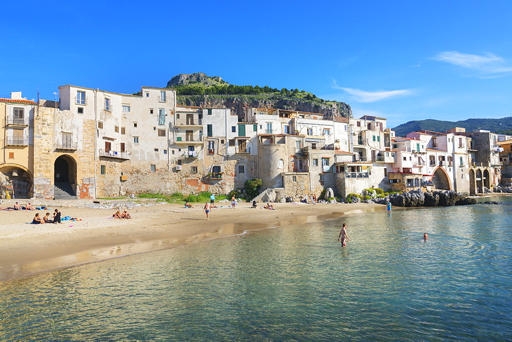 Old town, Cefalu, Sicily, Italy, Mediterranean, Europe