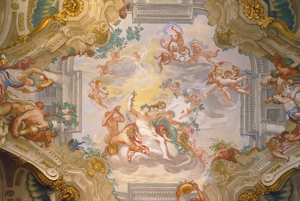 Palazzo Rosso frescoes, Genoa, Liguria, Italy, Europe, World Heritage Site