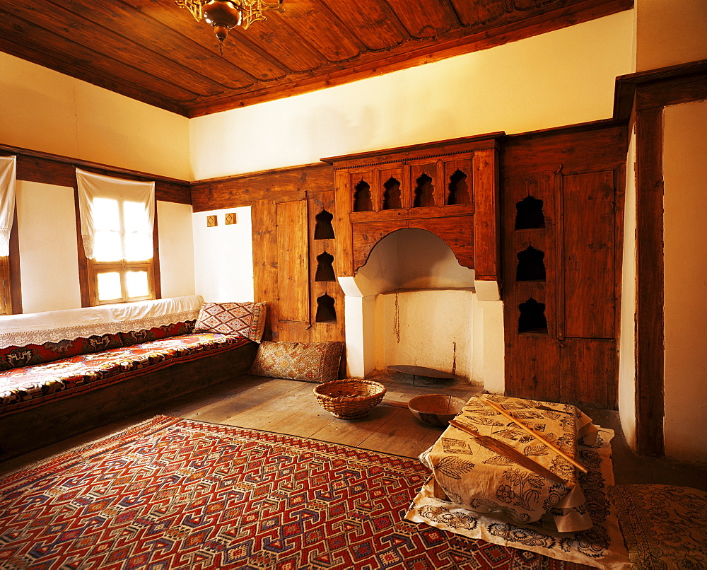 Typical Ottoman house with fireplace, Safranbolu, Turkey, Eurasia