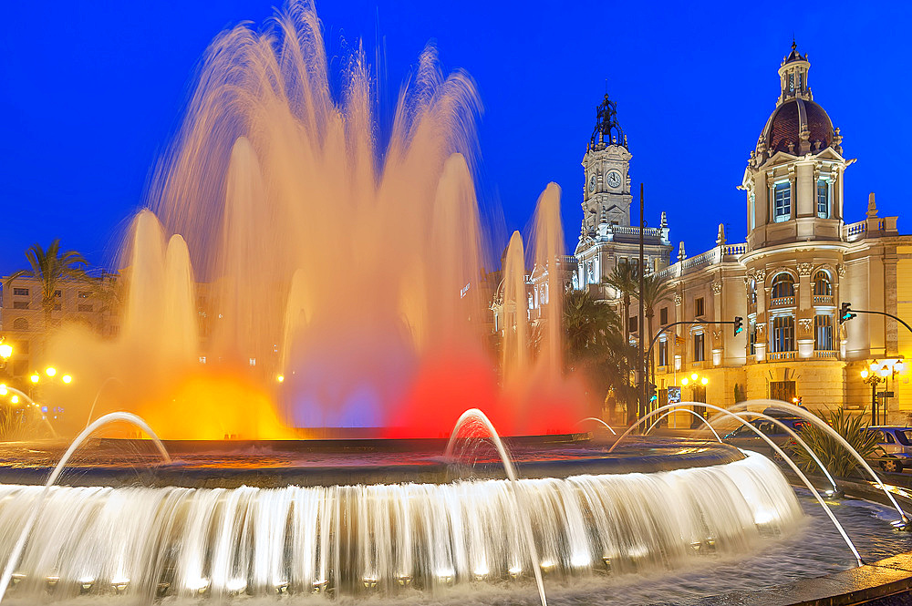 Magic Fountain, Valencia, Comunidad Autonoma de Valencia, Spain, Europe