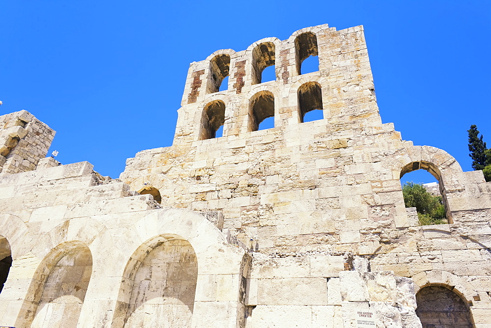 Odeon of Herodes Atticus at South Slope of Acropolis, Athens, Greece, Europe