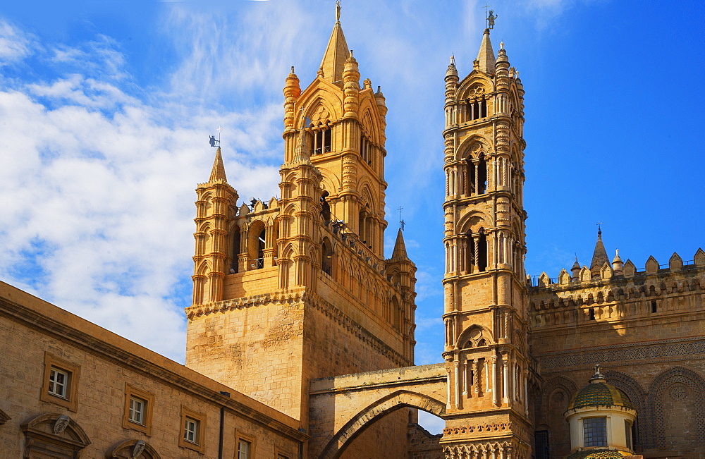 Palermo Cathedral, UNESCO World Heritage Site, Palermo, Sicily, Italy, Europe