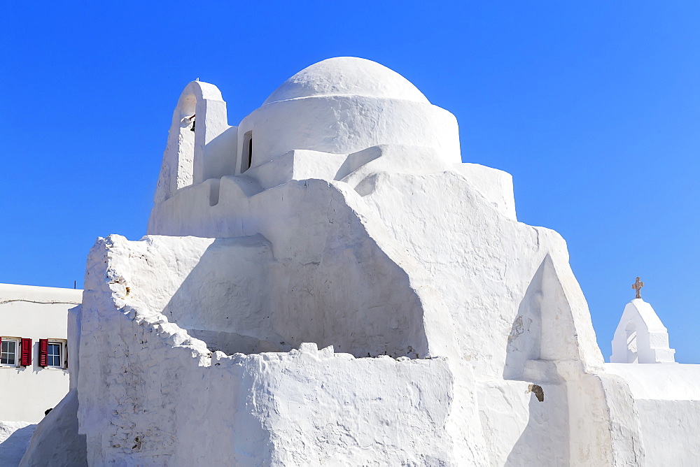 Panagia Paraportian chapel, Mykonos Town, Mykonos, Cyclades Islands, Greek Islands, Greece, Europe