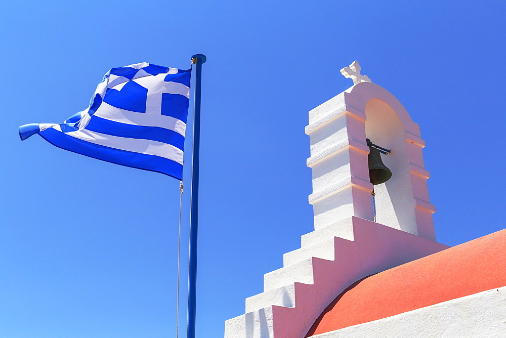 Greek Orthodox chapel, Mykonos Town, Mykonos, Cyclades Islands, Greek Islands, Greece, Europe