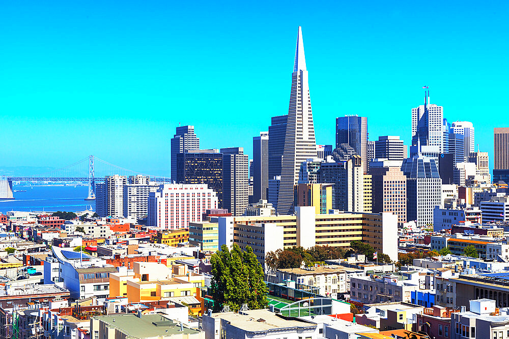 Financial district skyline, San Francisco, California, United States of America, North America