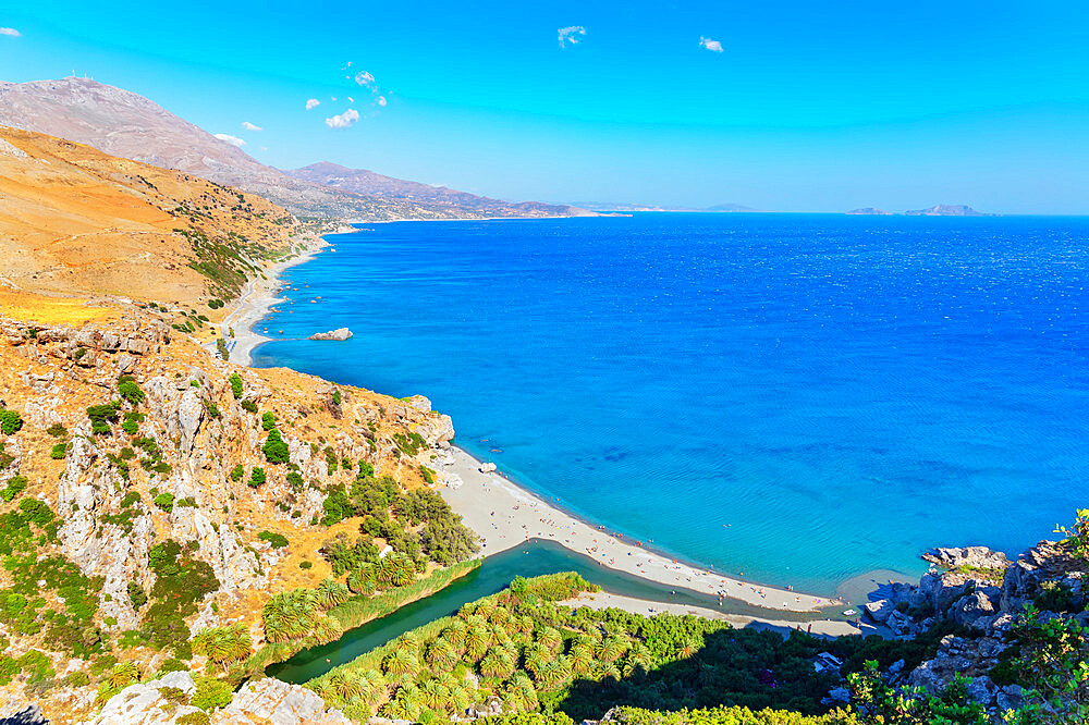 Preveli Beach, Rethymno, Crete, Greek Islands, Greece, Europe