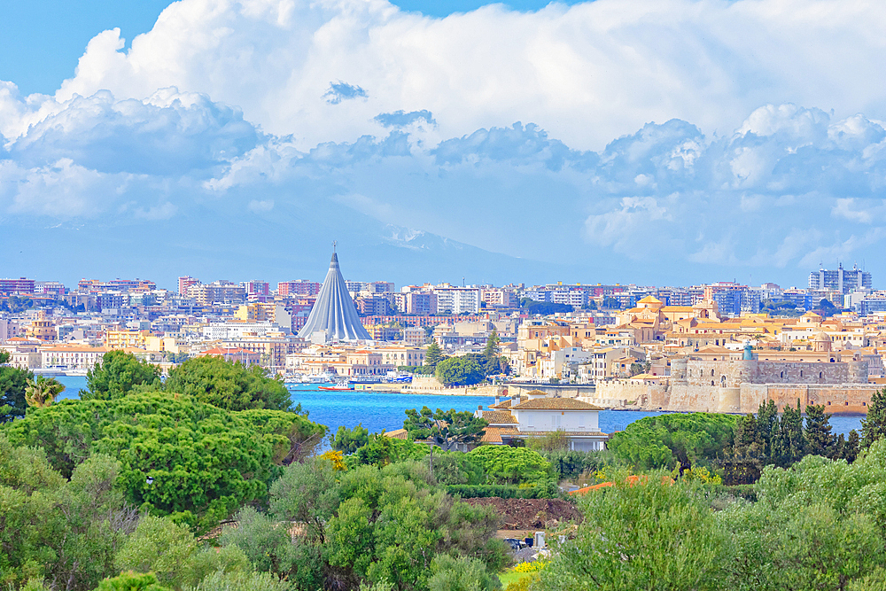 Syracuse skyline, Syracuse, Sicily, Italy, Mediterranean, Europe