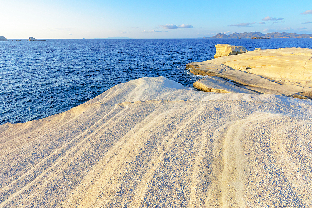 Rock formations, Sarakiniko, Milos Island, Cyclades Islands, Greek Islands, Greece, Europe