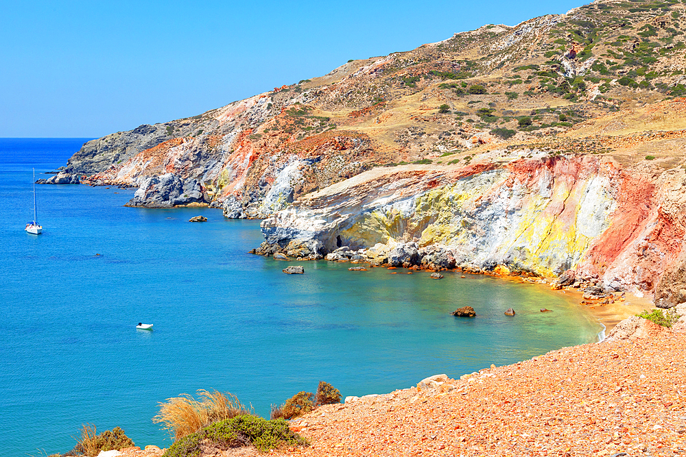 Paliochori beach, Milos Island, Cyclades Islands, Greek Islands, Greece, Europe