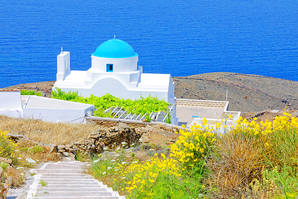 Panagia Skopiani church, Serifos Island, Cyclades, Greek Islands, Greece, Europe