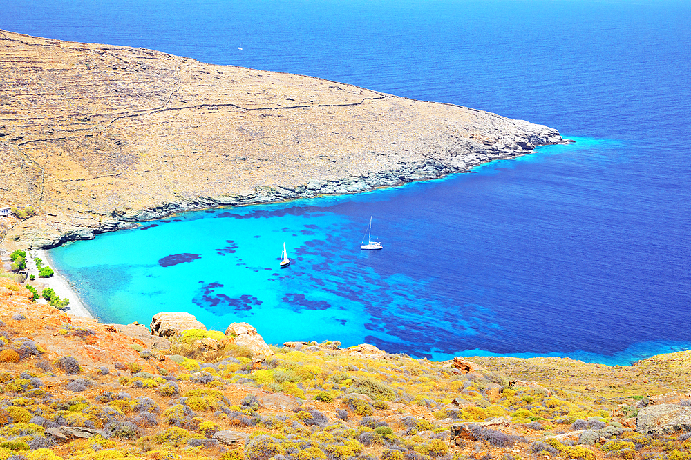 Kentarchos beach, Serifos Island, Cyclades, Greek Islands, Greece, Europe