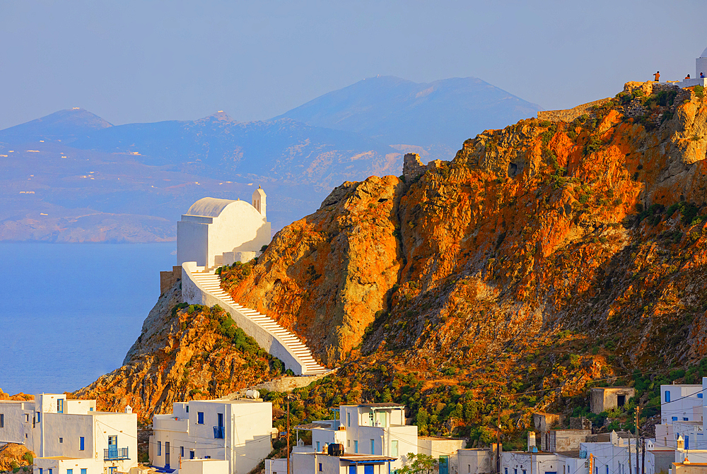 View of Chora village, Chora, Serifos Island, Cyclades, Greek Islands, Greece, Europe