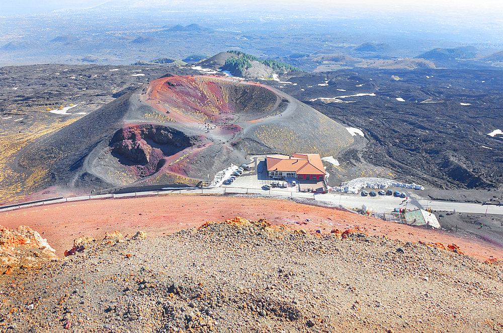 Crateri Silvestri, high angle view, Etna, Sicily, Italy