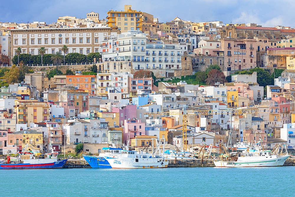 View of Sciacca port, Sciacca, Agrigento district, Sicily, Italy