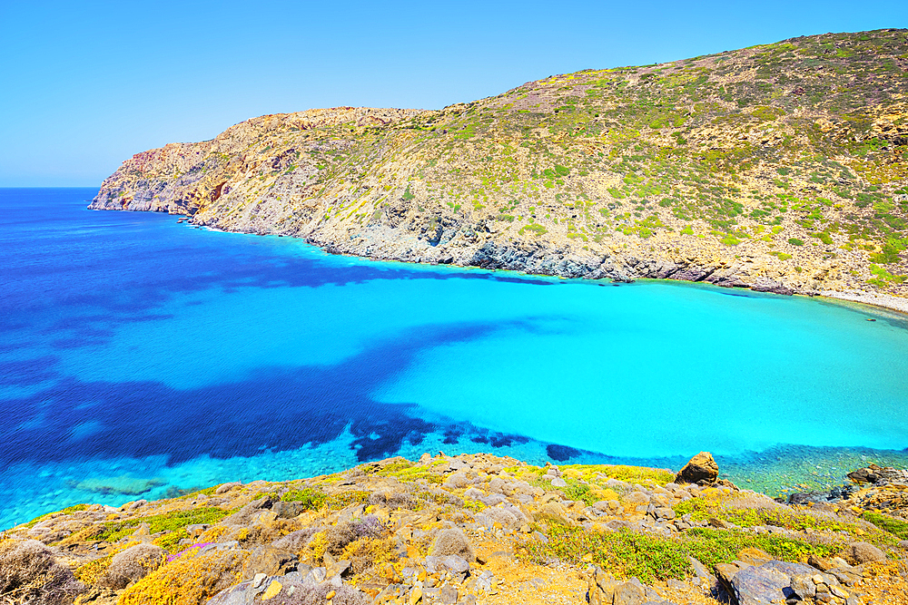 Vroulidia beach, Sifnos Island, Cyclades, Greek Islands, Greece, Europe